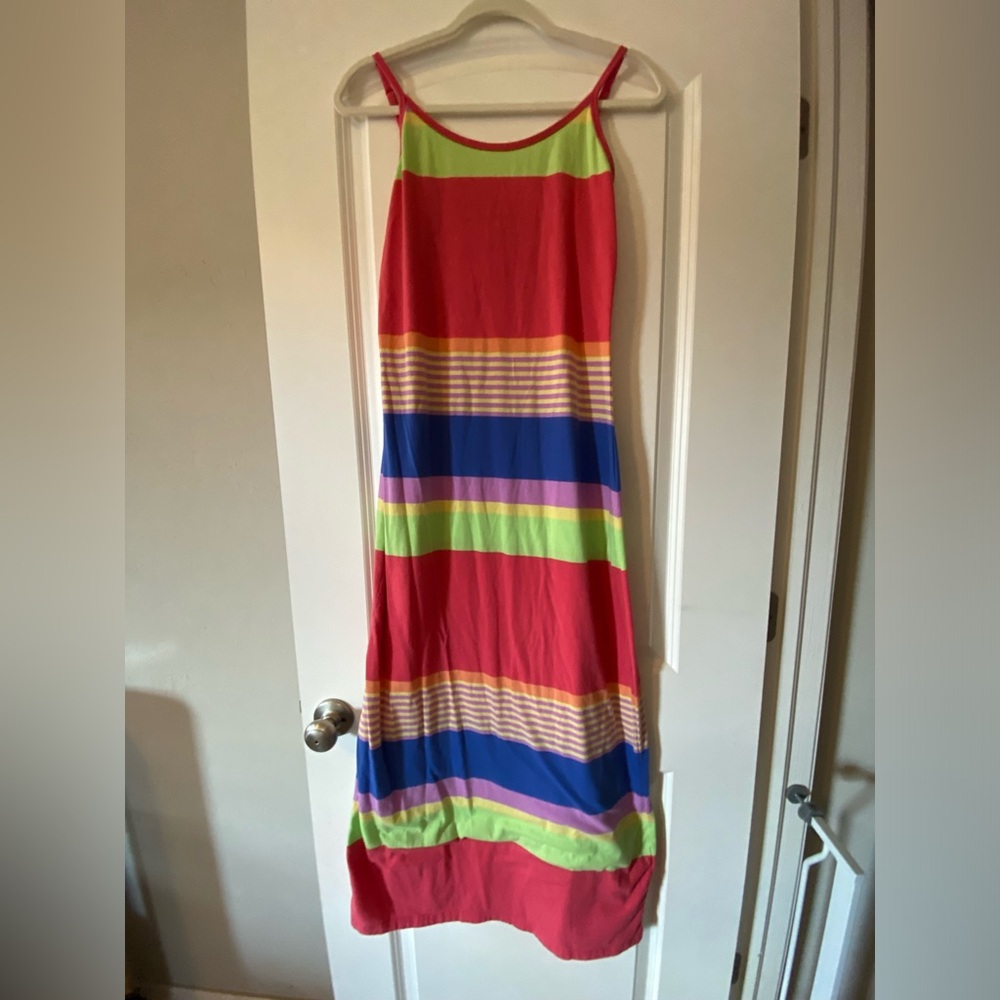 Colorful tank maxi dress